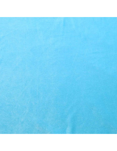Stretch fluweel stof - Aqua blauw