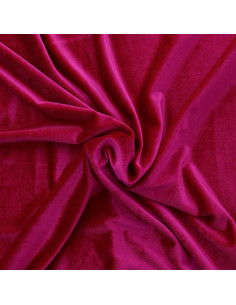 Stretch fluweel stof - Fuchsia