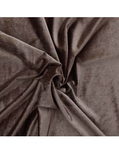 Stretch fluweelstof - Taupe