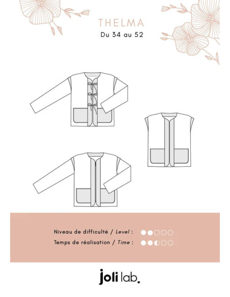 Thelma jas patroon - Joli Lab