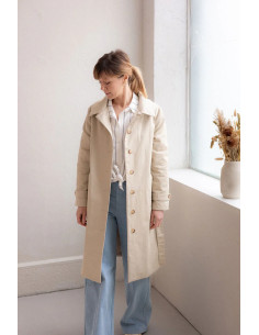 Simone trenchcoat patroon - Joli Lab