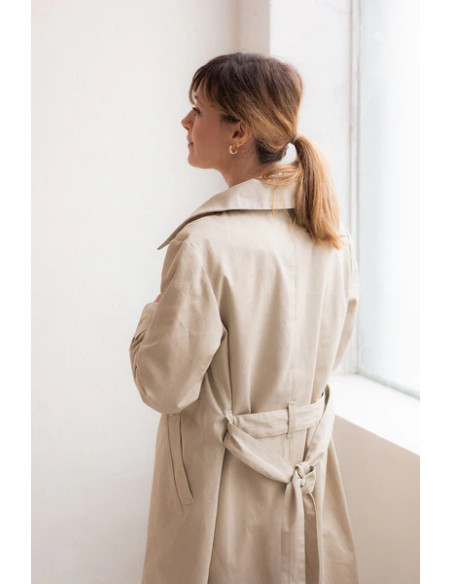 Simone trenchcoat patroon - Joli Lab