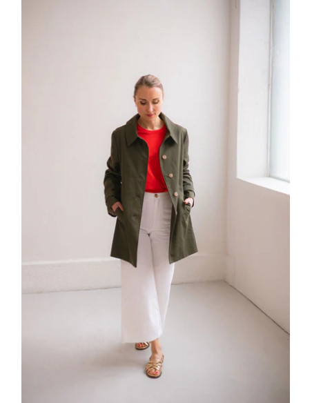 Simone trenchcoat patroon - Joli Lab