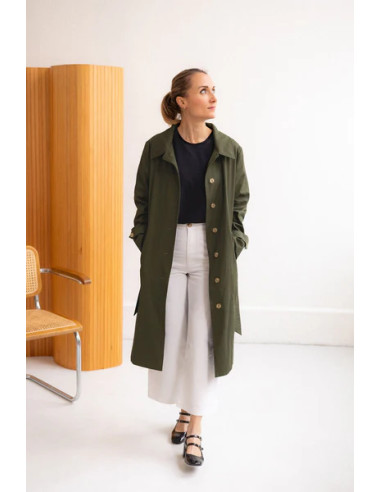 Simone trenchcoat patroon - Joli Lab