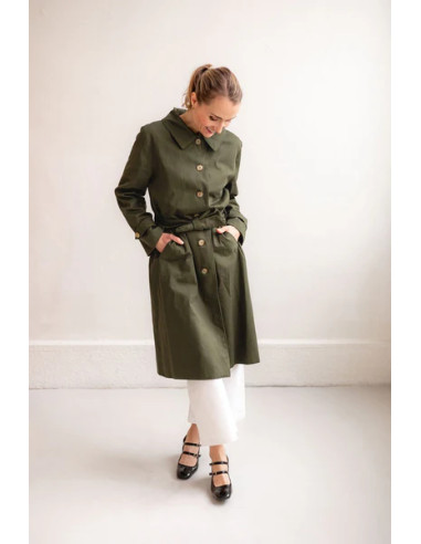 Simone trenchcoat patroon - Joli Lab