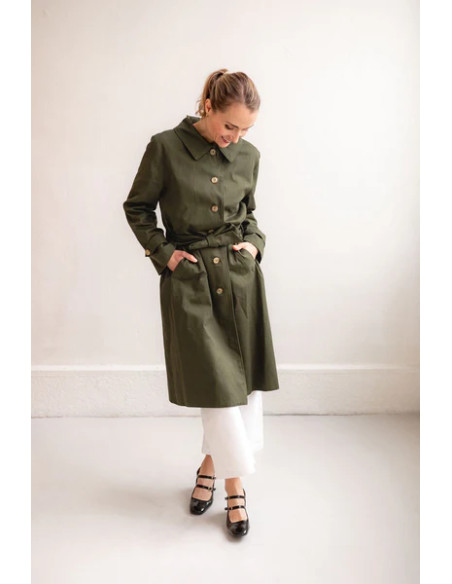 Simone trenchcoat patroon - Joli Lab