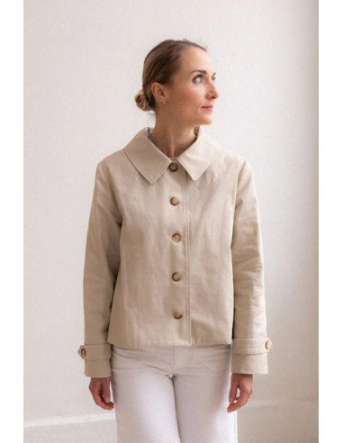 Simone trenchcoat patroon - Joli Lab