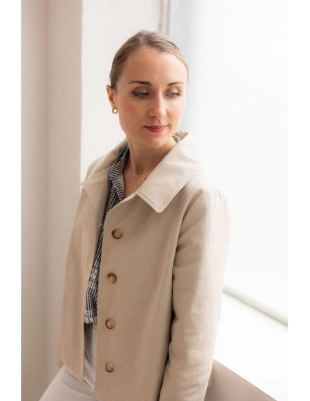 Simone trenchcoat patroon - Joli Lab