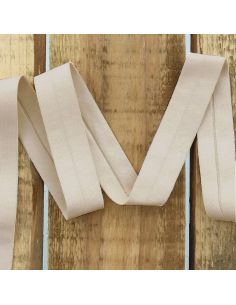 Jersey biais katoen - Beige