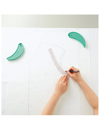 Set van 3 gebogen Clover-linialen