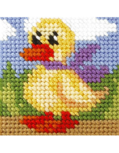 Kindercanvas kit - De eend
