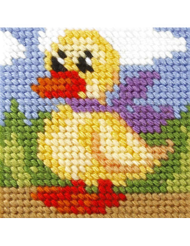 Kindercanvas kit - De eend