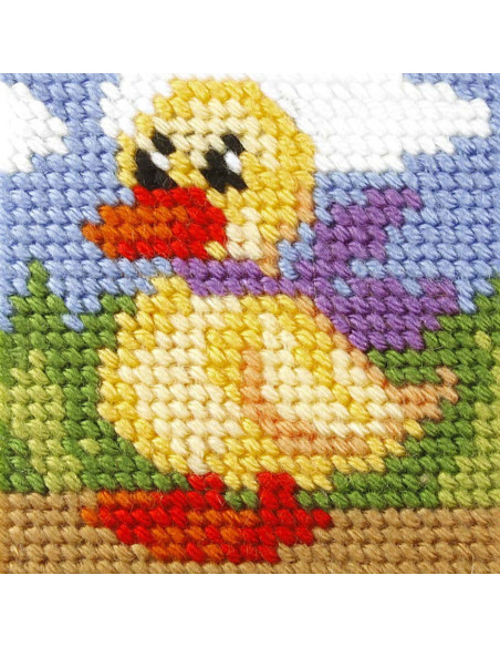 Kindercanvas kit - De eend
