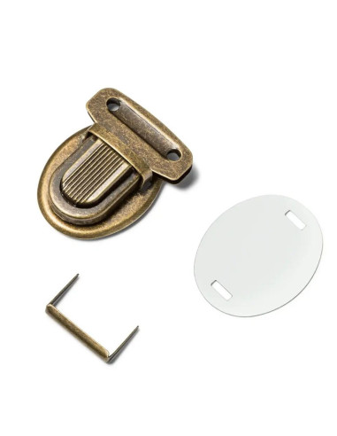 Sluiting van de boekentas - Antiek messing