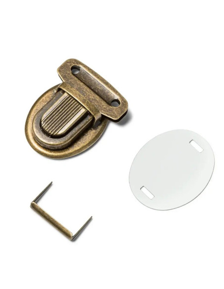 Sluiting van de boekentas - Antiek messing