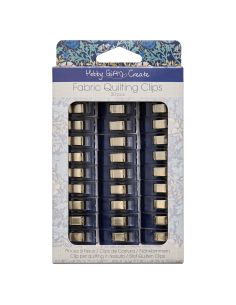 Set van 30 stoffen knijpers - Collectie blauwe bloemen