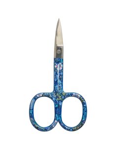 Borduurschaar 9 cm - Collectie blauwe bloemen