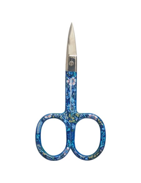 Borduurschaar 9 cm - Collectie blauwe bloemen