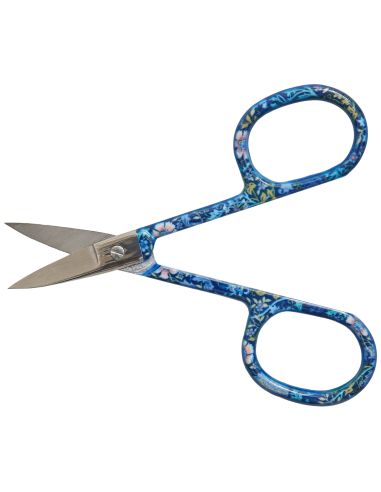 Borduurschaar 9 cm - Collectie blauwe bloemen