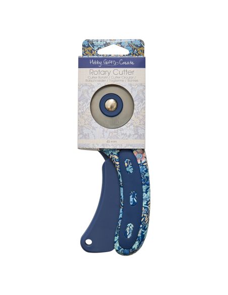 Rotary cutter 45 mm - Collectie blauwe bloemen