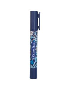 Tijdelijke textiellijm pen - Collectie blauwe bloemen 2