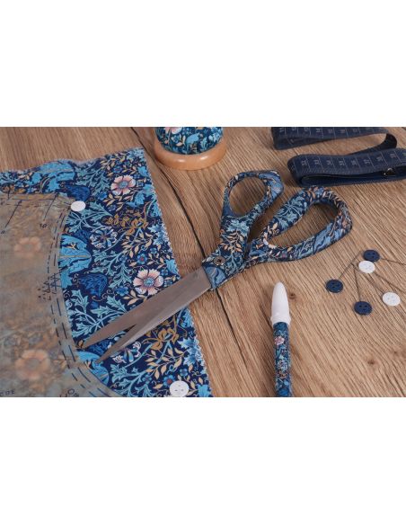 Naaischaar 21,5 cm - Collectie blauwe bloemen