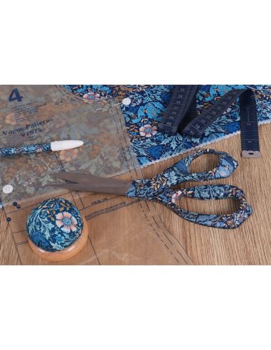 Speldenkussen - Collectie blauwe bloemen