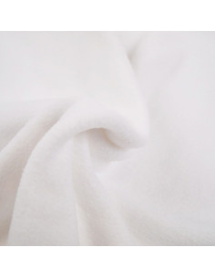 Fleece stof - Wit