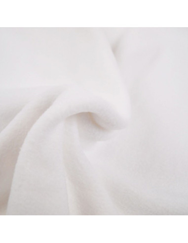 Fleece stof - Wit