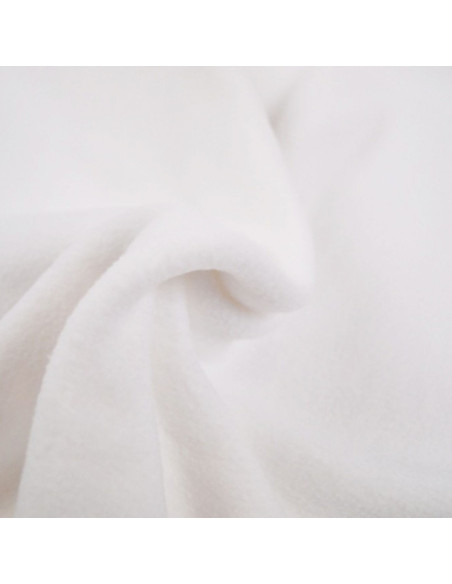 Fleece stof - Wit