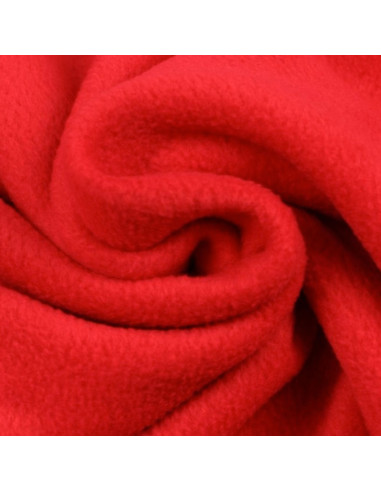 Fleece stof - Rood