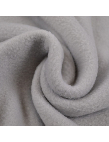 Fleece stof - Muisgrijs