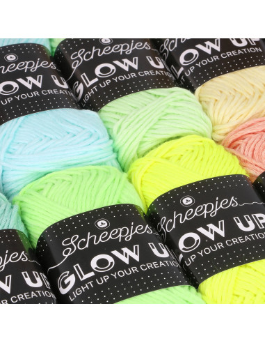 Scheepjes Glow Up set van 10 fosforescerende garens