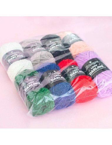 Sachet de 8 pelotes Scheepjes Little Darling Sparkle