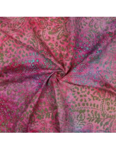 Viscose batik stof Kaona - Roze