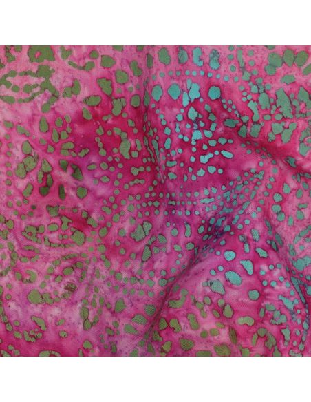 Viscose batik stof Kaona - Roze