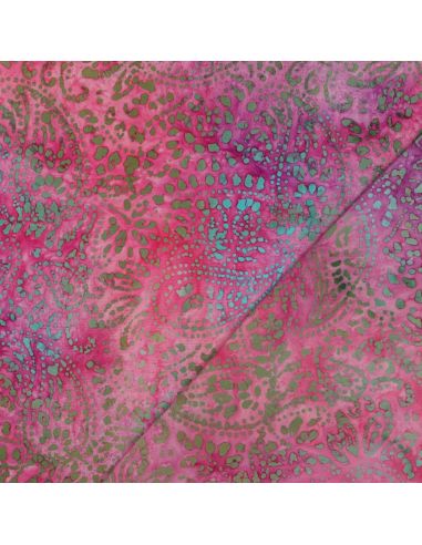 Viscose batik stof Kaona - Roze