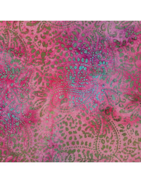 Viscose batik stof Kaona - Roze