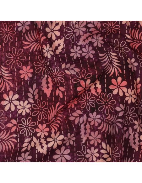 Thea batik viscose stof - Kers