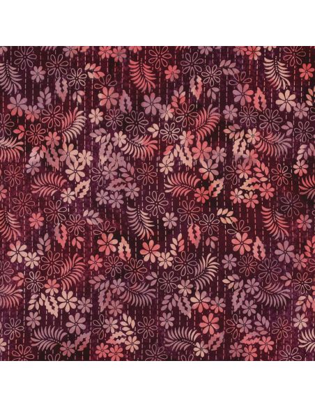 Thea batik viscose stof - Kers