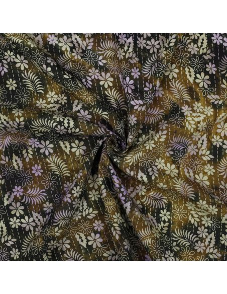 Thea batik viscose stof - Groen