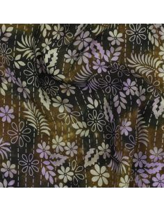 Thea batik viscose stof - Groen 2
