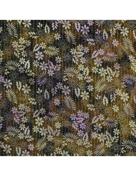 Thea batik viscose stof - Groen