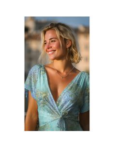 Viscose batik stof Talia - Turquoise 2