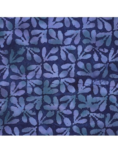Viscose batik stof Lagon - Marineblauw