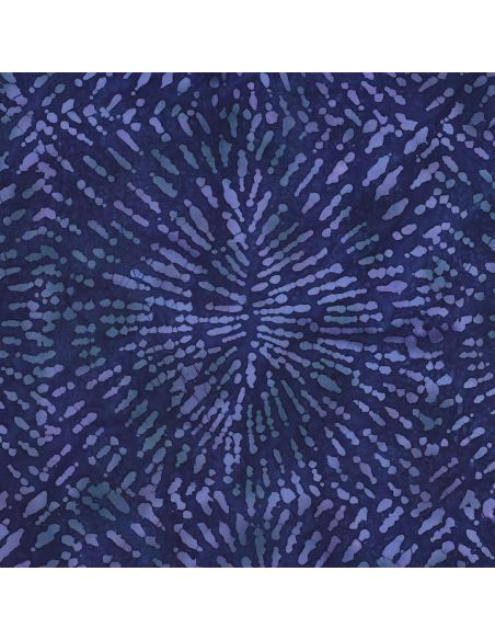 Viscose batikstof Keona - Marineblauw