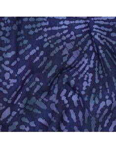 Viscose batikstof Keona - Marineblauw