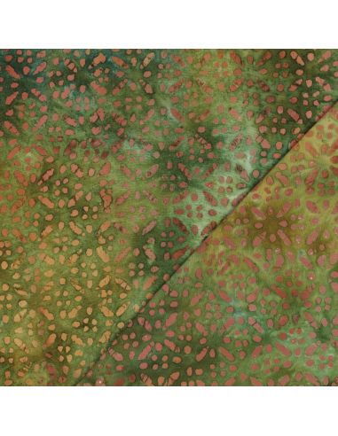 Viscose batik stof Soléane - Groen