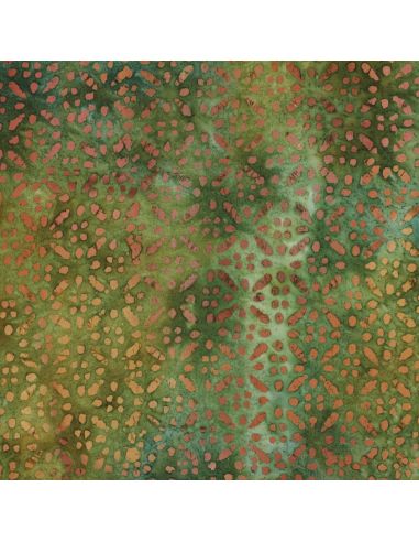 Viscose batik stof Soléane - Groen