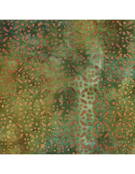 Viscose batik stof Soléane - Groen